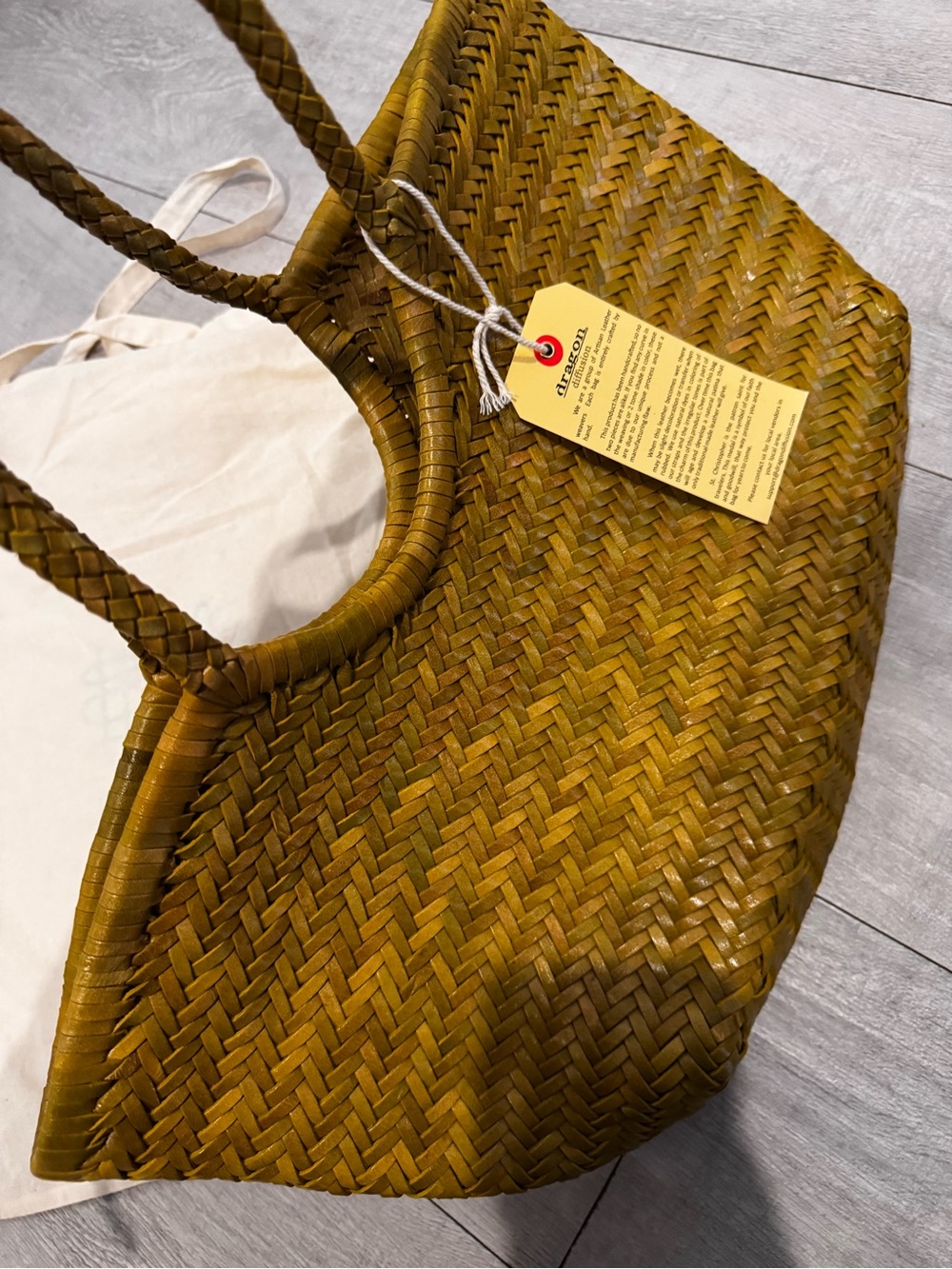 Dragon diffusion 8822 Nantucket Bag Big Bamboo Green - Picture 7 of 11
